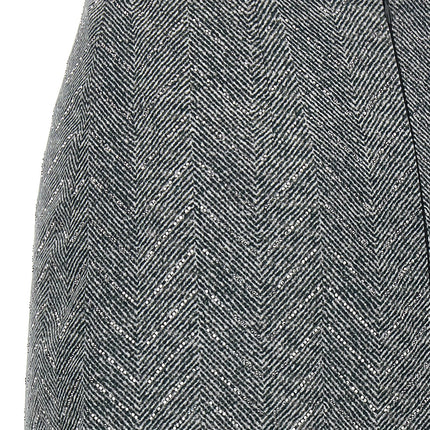 Ermanno Scervino Gray Silk Midi Skirt