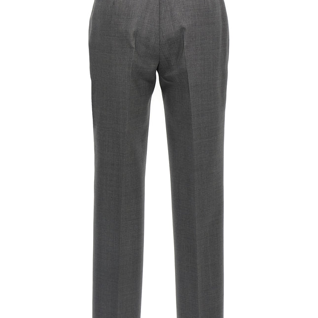 Ermanno Scervino Gray Virgin Wool Dress Pants
