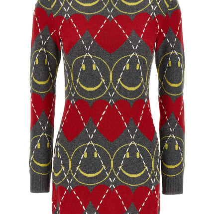 Moschino Multicolor Wool Short Dress