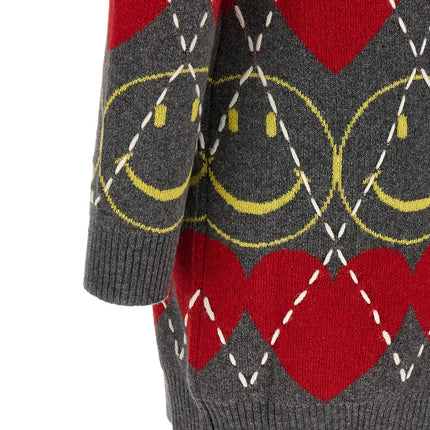 Moschino Multicolor Wool Short Dress