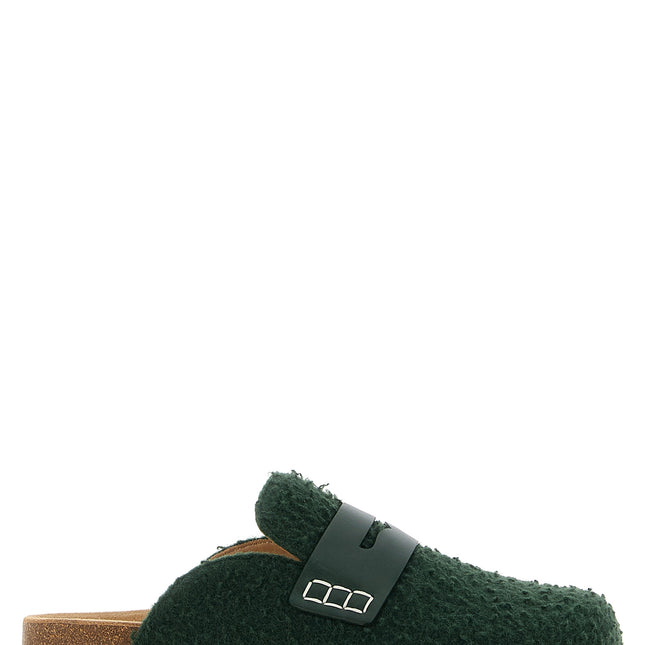 J.W.Anderson Bicolor Virgin Wool Slip-On Loafers