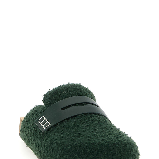 J.W.Anderson Bicolor Virgin Wool Slip-On Loafers