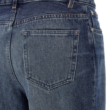 A.P.C. Blue Cotton Jeans Denim