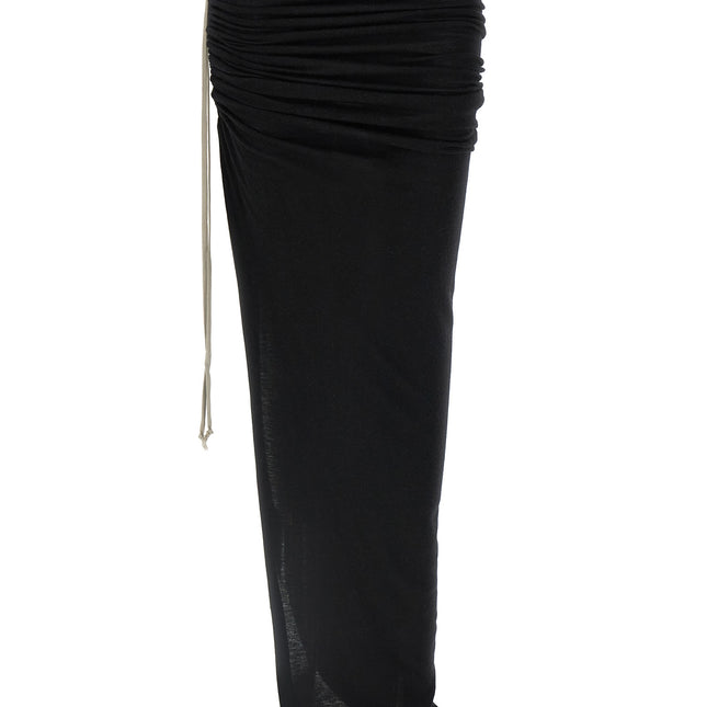 Rick Owens Black Wool Mini Skirt