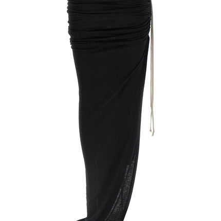 Rick Owens Black Wool Mini Skirt