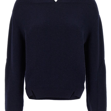 Victoria Beckham Blue Wool Cardigan