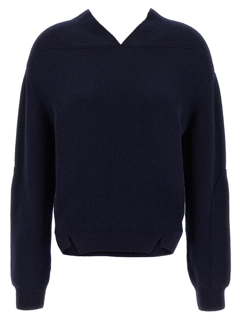 Victoria Beckham Blue Wool Cardigan