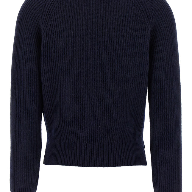 Victoria Beckham Blue Wool Cardigan