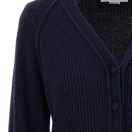 Victoria Beckham Blue Wool Cardigan