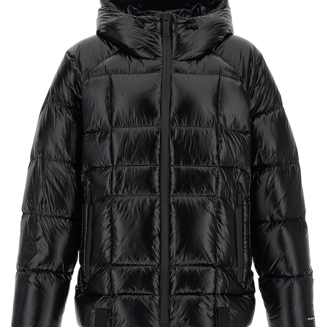 Dsquared² Black Polyamide Full-Length Jacket
