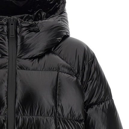 Dsquared² Black Polyamide Full-Length Jacket
