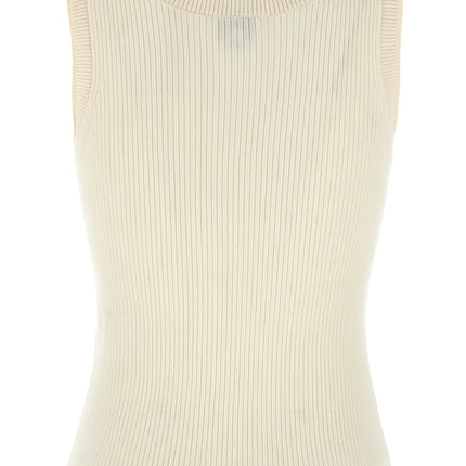 Kenzo White Viscose Sleeveles T-Shirt