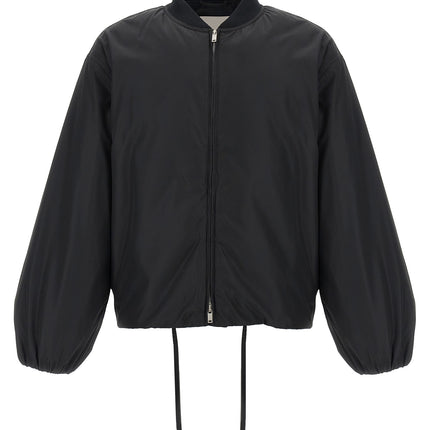 Jil Sander Black Polyester Bomber
