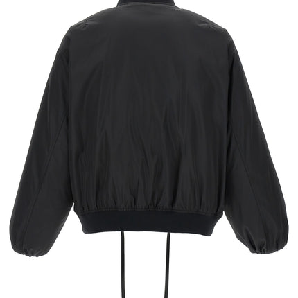 Jil Sander Black Polyester Bomber