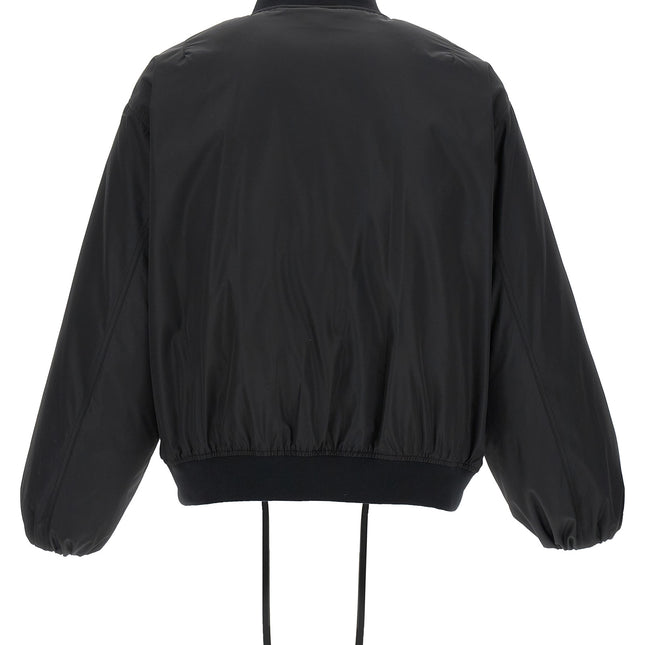 Jil Sander Black Polyester Bomber