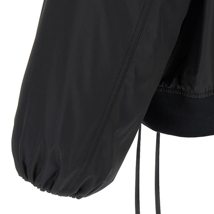 Jil Sander Black Polyester Bomber
