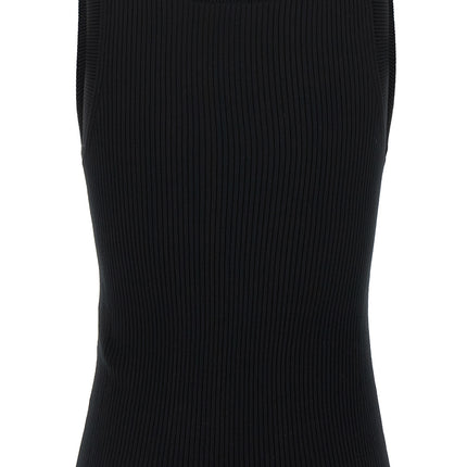 Kenzo Black Viscose Sleeveles T-Shirt