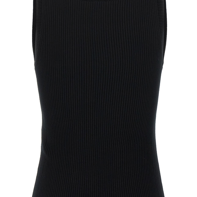 Kenzo Black Viscose Sleeveles T-Shirt