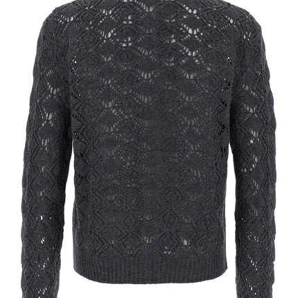 Jil Sander Gray Virgin Wool Cardigan