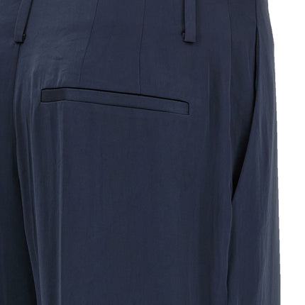 Theory Blue Polyester Casual Pants