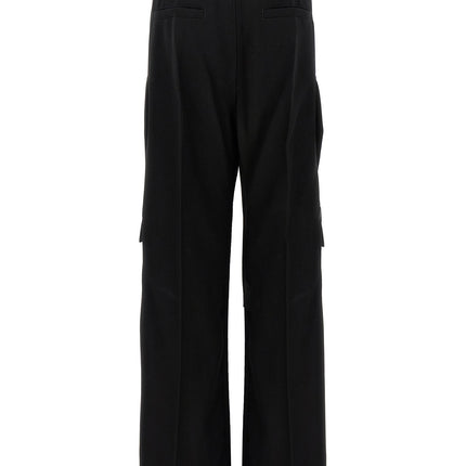 Rick Owens Black Wool Cargo Pants