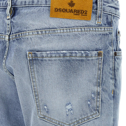 Dsquared² Blue Cotton Skinny Jeans