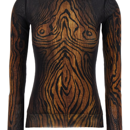 Jean Paul Gaultier Multicolor Polyamide Pattern Shirt