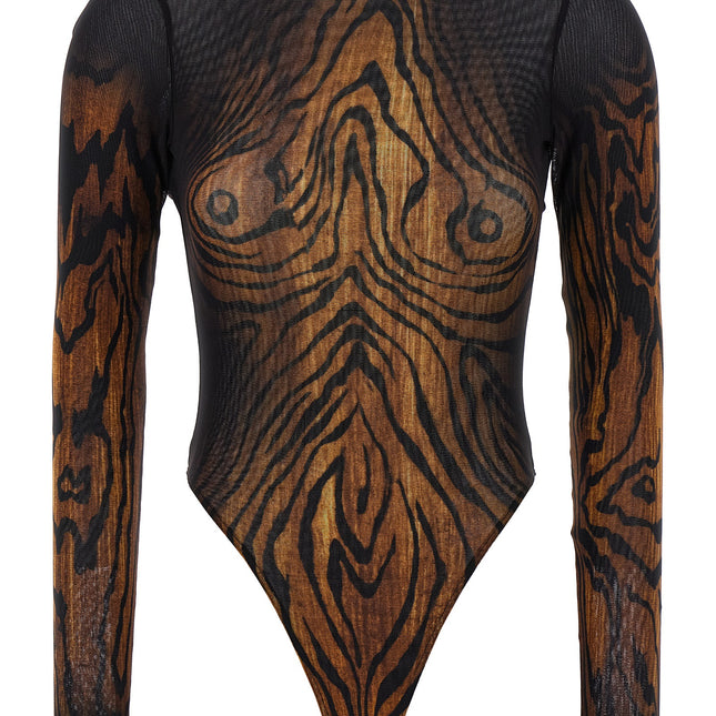Jean Paul Gaultier Multicolor Polyamide Bodysuit