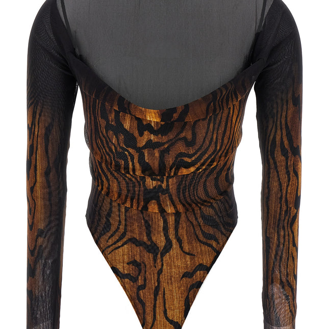 Jean Paul Gaultier Multicolor Polyamide Bodysuit