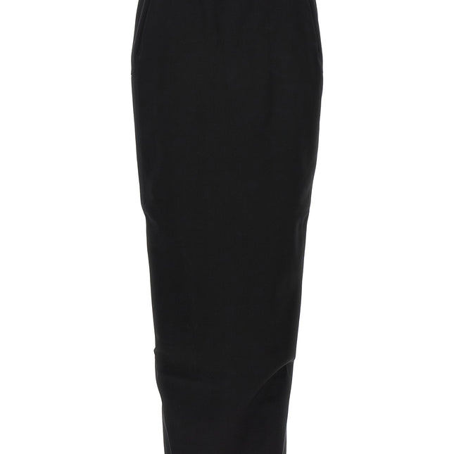 Rick Owens Black Wool Mini Skirt