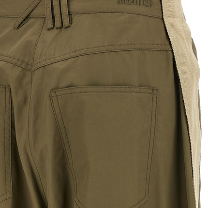 The Attico Bicolor Cotton Cargo Pants