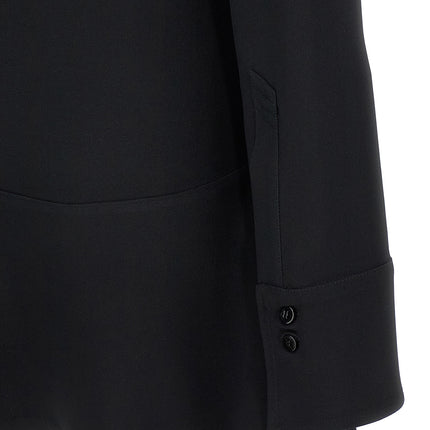 The Attico Black Marabou Short Dress