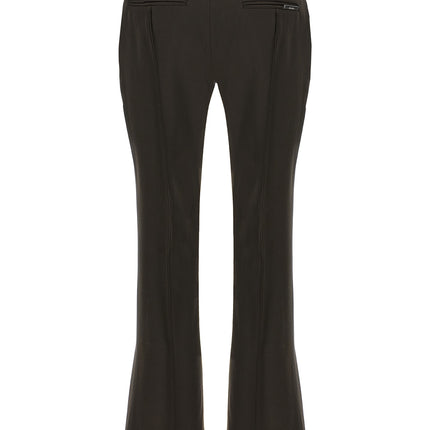 The Attico Brown Virgin Wool Flared Pants