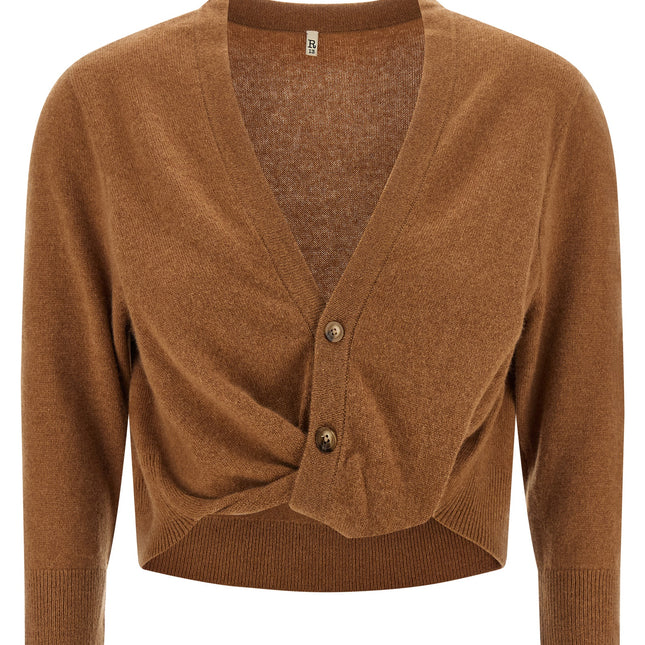 R13 Brown Cashmere Cardigan