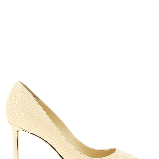 Jimmy Choo Bicolor Leather High Heel Pumps