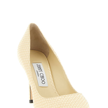 Jimmy Choo Bicolor Leather High Heel Pumps