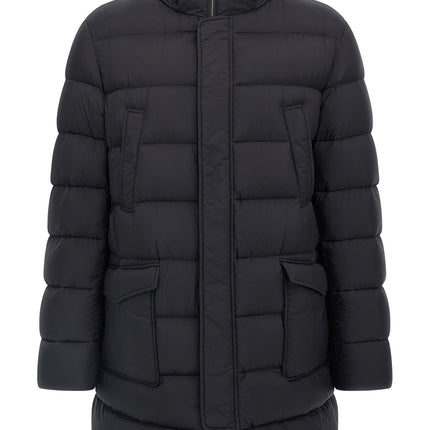 Herno Black Polyamide Coat