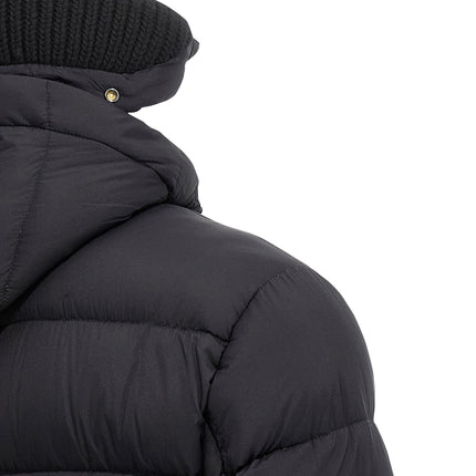Herno Black Polyamide Coat
