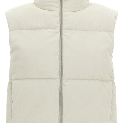 Herno White Viscose Sleeveless Jacket