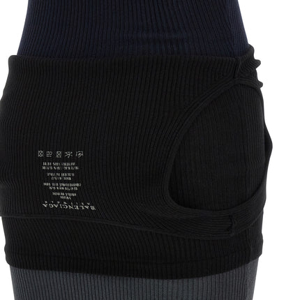 Balenciaga Black Cotton Long Dress