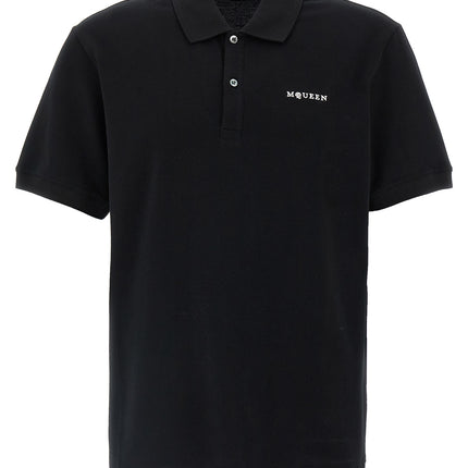 Alexander McQueen Bicolor Cotton Polo Shirt