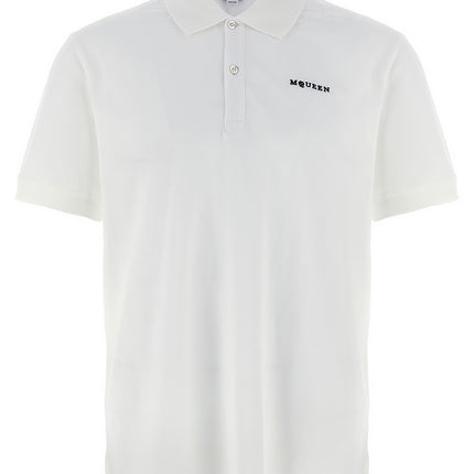 Alexander McQueen Bicolor Cotton Polo Shirt