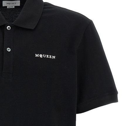 Alexander McQueen Bicolor Cotton Polo Shirt