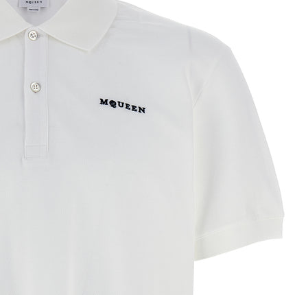 Alexander McQueen Bicolor Cotton Polo Shirt