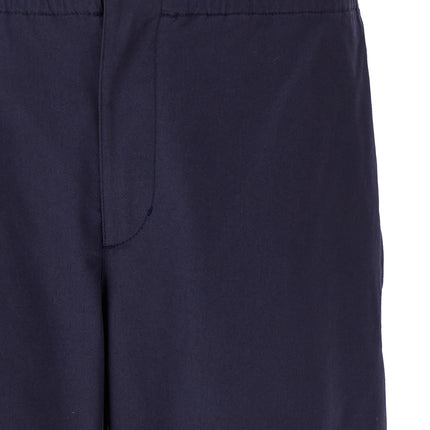MONCLER GENIUS Blue Cotton Casual Pants