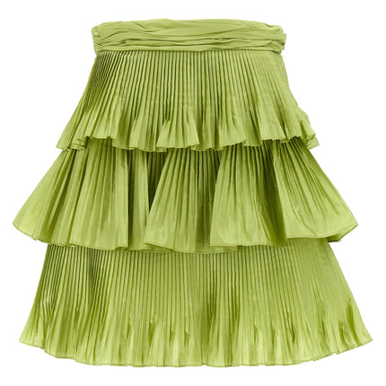 Valentino Garavani Bicolor Silk Long Skirt