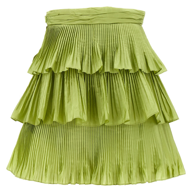 Valentino Garavani Bicolor Silk Long Skirt