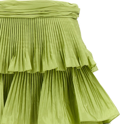 Valentino Garavani Bicolor Silk Long Skirt