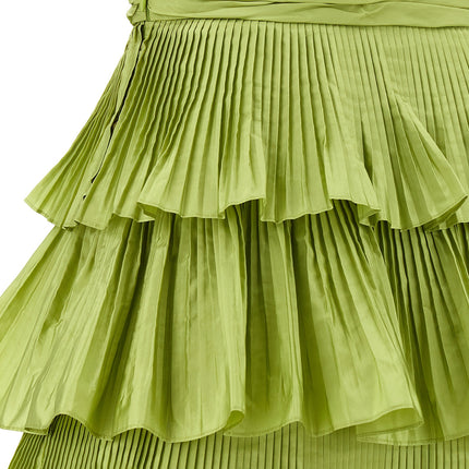 Valentino Garavani Bicolor Silk Long Skirt