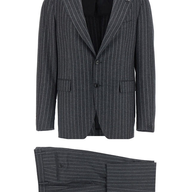 Tagliatore Gray Virgin Wool Two-Piece Suit